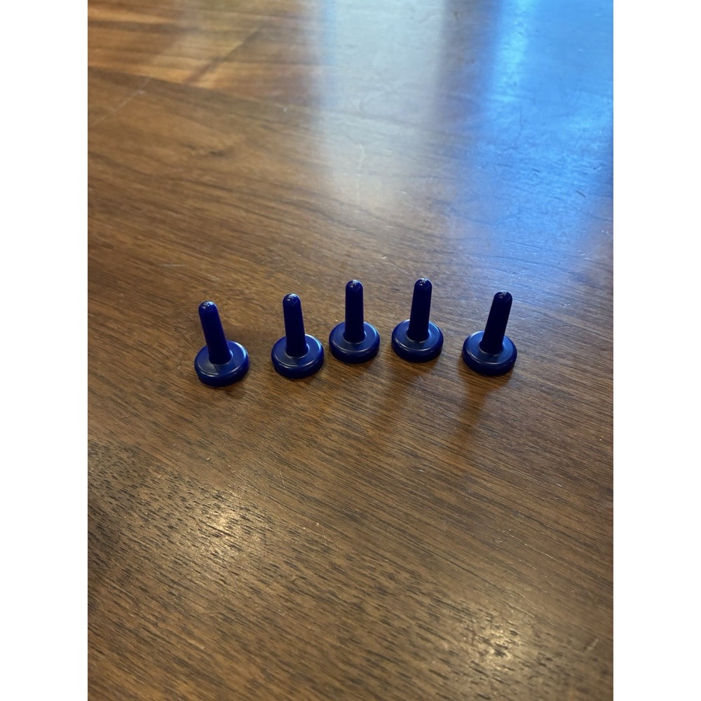 Husker Du 5 Blue Plastic Tokens 1993 Golden Replacement Pieces Parts